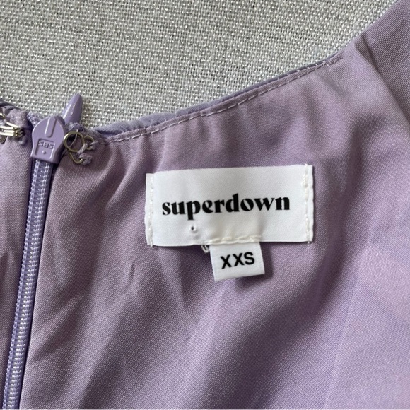 Revolve Superdown Tanea Mini Dress Lavander Spaguetti Straps NWT Size XXS - Picture 7 of 11